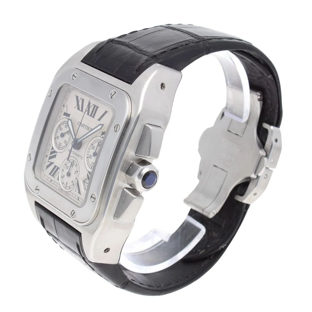 Cartier Santos 100 Watch - Image 2